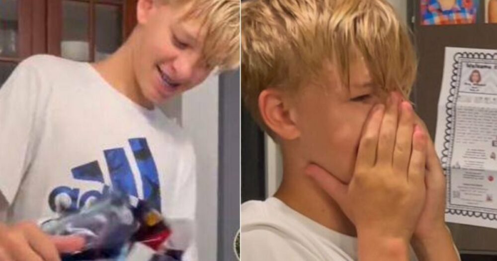 Chlapcova emotivní reakce na dárek, který si přál 9 let, rozplývá srdce internetu
